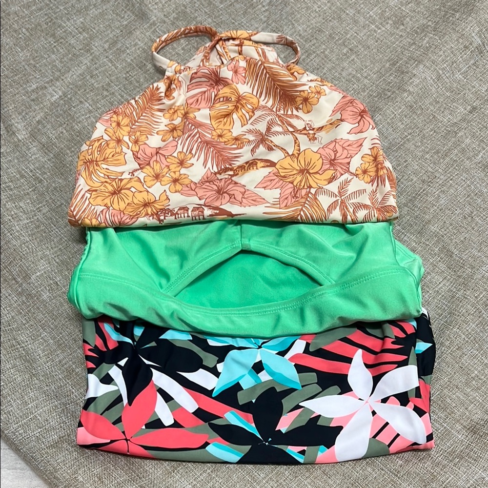 Floral and Tropical Kids One Pieces swimsuit